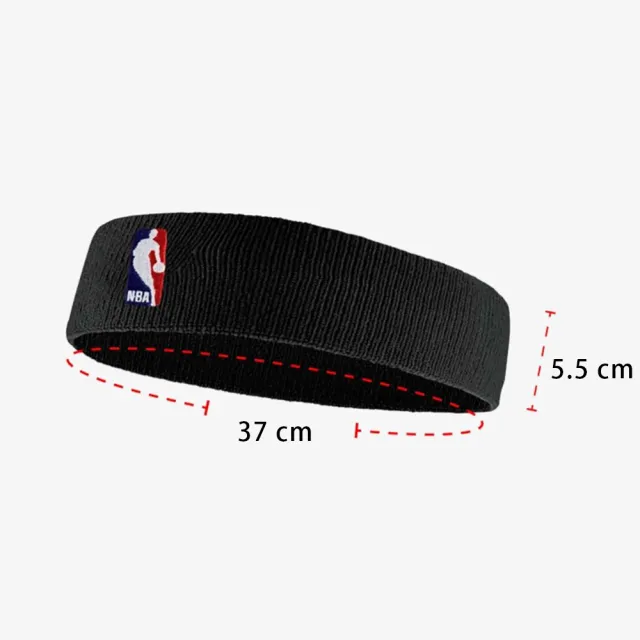 【NIKE 耐吉】NBA 籃球頭帶 運動止汗帶 黑色頭巾 DriFIT速乾材質 慢跑瑜珈健身適用(NKN02001OS)