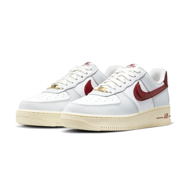 NIKE 耐吉 NIKE W Air Force 1 07 SE 休閒鞋 金幣 女款 灰酒紅 DV7584-001