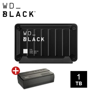 WD 威騰WD 威騰 1T SSD+UPS組★BLACK D30 Game Drive 1TB 外接式固態硬碟SSD+APC 800VA UPS