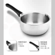 【ZEBRA 斑馬牌】304不鏽鋼單把鍋雪平鍋 16CM(1.1L 牛奶鍋 單把湯鍋)