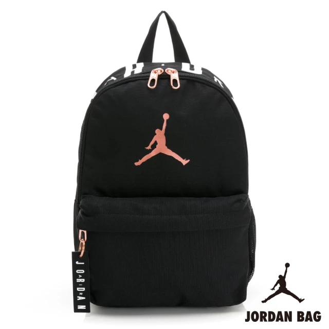 NIKE 耐吉NIKE 耐吉 後背包 小包 童包 喬丹 JORDAN AIR MINI 黑玫瑰金 JD2343030TD-003