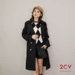 【2CV】現貨 冬新品 雙排釦連帽風衣外套QJ018(帽子可拆)