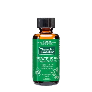 【ThursdayPlantation 星期四農莊】澳洲尤加利精油100ml(澳洲精油 尤加利 100%純精油 澳洲原裝進口)