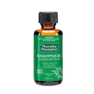 【ThursdayPlantation 星期四農莊】澳洲尤加利精油100ml(澳洲精油 尤加利 100%純精油 澳洲原裝進口)