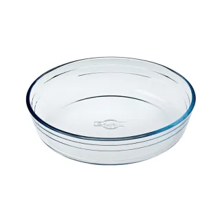 【O cuisine】法國歐酷新烘焙-百年工藝耐熱玻璃圓型烤盤(26cm)
