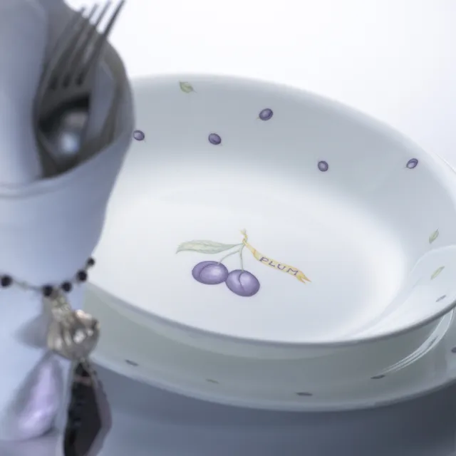 【CorelleBrands 康寧餐具】紫梅醬油碟(405)