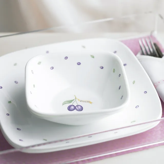 【CorelleBrands 康寧餐具】紫梅醬油碟(405)