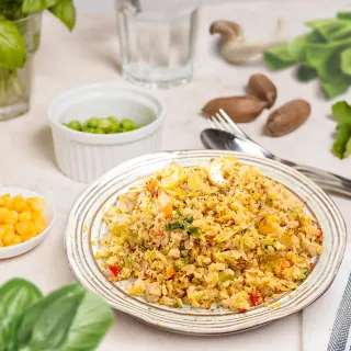 【KTG酮樂】打造健康生活體態 田園蔬菜花椰菜米-9入 300G大份量(健身/低GI/冷凍調理包/加熱食品)