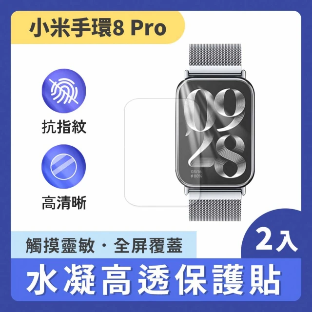 ego life 小米手環8 Pro 水凝膜螢幕保護貼 2片裝