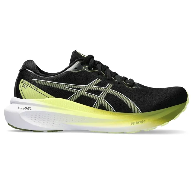 asics 亞瑟士】GEL-KAYANO 30 2E 男款寬楦緩震支撐穩定慢跑鞋黑黃 