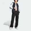 【adidas 愛迪達】SST TP 女 長褲 亞洲版 運動 休閒 經典 三葉草 寬鬆 舒適 拉鍊口袋 黑(IK6505)