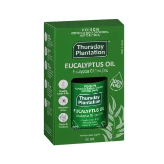 【ThursdayPlantation 星期四農莊】澳洲尤加利精油50ml(澳洲精油 尤加利 100%純精油 澳洲原裝進口)