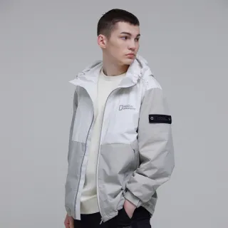 【國家地理服飾官方旗艦】男裝 GORE-TEX INFINIUM URBAN 防水外套 - 白色(防潑水/防風/透氣)