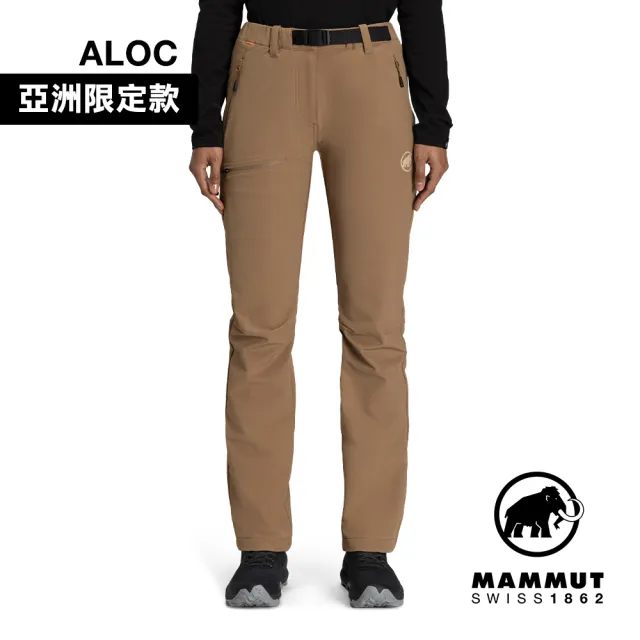 【Mammut 長毛象】Yadkin 2.0 SO Pants AF W 日系彈性防潑水登山長褲 深沙褐 女款 #1021-01220