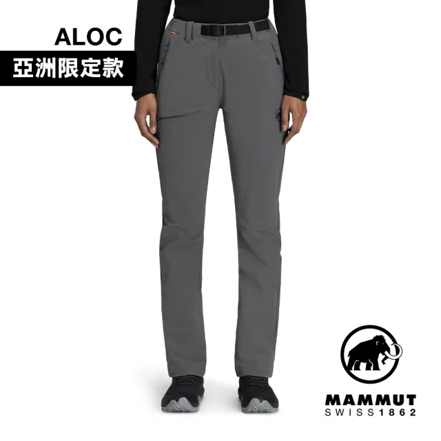 【Mammut 長毛象】Yadkin 2.0 SO Pants AF W 日系彈性防潑水登山長褲 鋼鐵灰 女款 #1021-01220