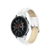 【Timo】SAMSUNG三星 Galaxy Watch 46mm通用 經典鱷魚紋皮革錶帶(錶帶寬度22mm)