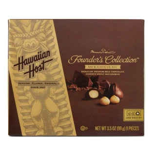 【Hawaiian Host】創始人夏威夷豆牛奶巧克力 9入盒裝(99g)