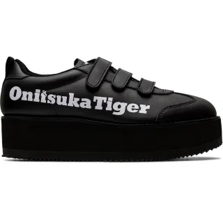 【Onitsuka Tiger】Onitsuka Tiger鬼塚虎-黑底白字 DELEGATION CHUNK W 休閒鞋(1182A207-007)