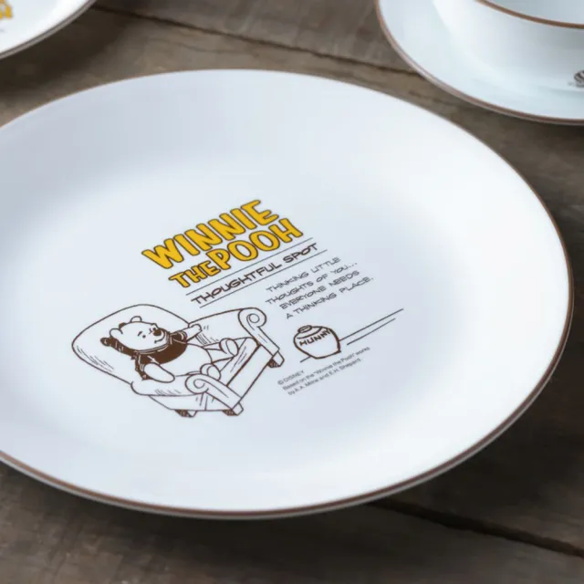 【CorelleBrands 康寧餐具】小熊維尼復刻系列4件式餐盤組(D03)