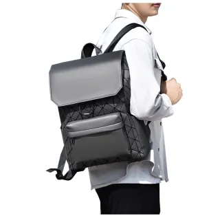 【野谷】日系幾何菱格(電腦後背包 筆電後背包 筆電背包 電腦背包 背包 筆電包 電腦包 後背包 大容量 包包)