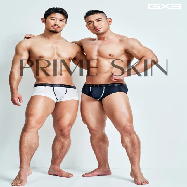 GX3 日本PRIME SKIN黑白平口四角褲 裸感 透視感