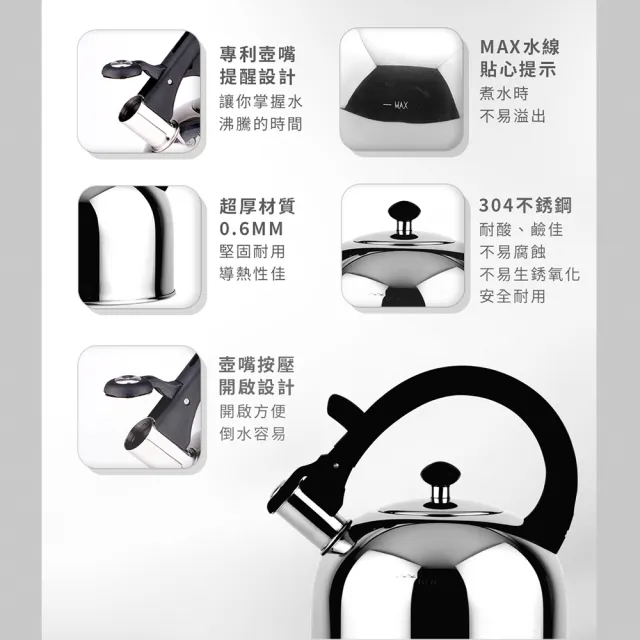 【ZEBRA 斑馬牌】304不鏽鋼IMAGE 形象笛音壺 / 4.9L(SGS檢驗合格 安全無毒) 煮水壺 燒水壺 開水壺