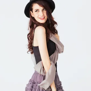 【5TH AVE】第五大道 500支紗  羊絨 圍巾 / 披肩(杏色)