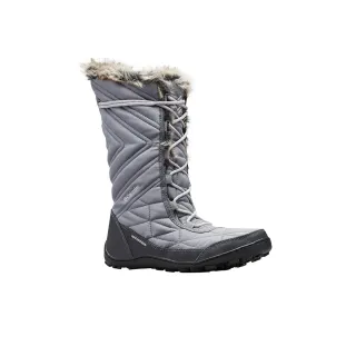 【Columbia 哥倫比亞】女款-MINX™Omni-Tech鋁點蓄熱防水長筒雪靴-灰色(UBL59640GY/HF)