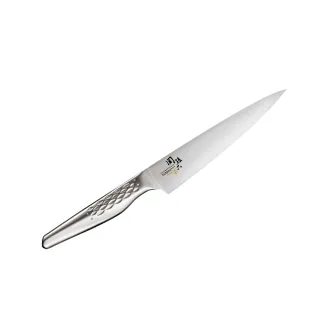 【日本貝印KAI】日本製-匠創名刀關孫六 流線型握把一體成型不鏽鋼刀(廚房小刀 水果刀 15cm)