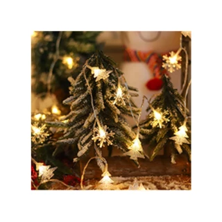 【北熊の天空】雪花+聖誕樹燈串 300cm 佈置燈串聖誕裝飾燈飾(聖誕燈 氣氛燈 串燈 聖誕節 聖誕佈置)