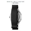 【Daniel Wellington】DW 手錶 DW ICONIC BLACK NATO 40MM 雙色經典織紋錶-寂靜黑錶盤(DW00100678)