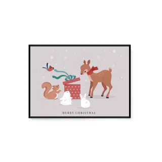 【菠蘿選畫所】冬季聖誕禮物開箱 - 70x100cm(童話故事掛畫/聖誕禮物/空間擺設)