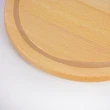 【御膳坊】北歐山毛櫸胡桃木握把披薩板 砧板10吋(環保天然材質)