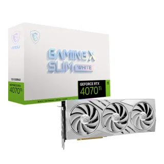 【MSI 微星】GeForce RTX 4070 Ti GAMING X SLIM WHITE 12G 顯示卡