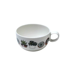 【Royal Porcelain】CACTUS PARK/咖啡杯/250ml(泰國皇室御用品牌)