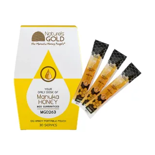 【Nature’s Gold】澳洲麥蘆卡蜂蜜便攜裝(MGO263/UMF10+｜12g*30條)