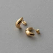 【ete】精緻立體水滴型耳環(鉑金色 金色)