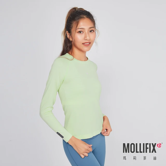 Mollifix 瑪莉菲絲 涼感後開衩訓練背心、瑜珈上衣、瑜