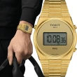 【TISSOT 天梭】官方授權 PRX Digital 數位石英對錶 情侶手錶 送行動電源(T1374633302000+T1372633302000)