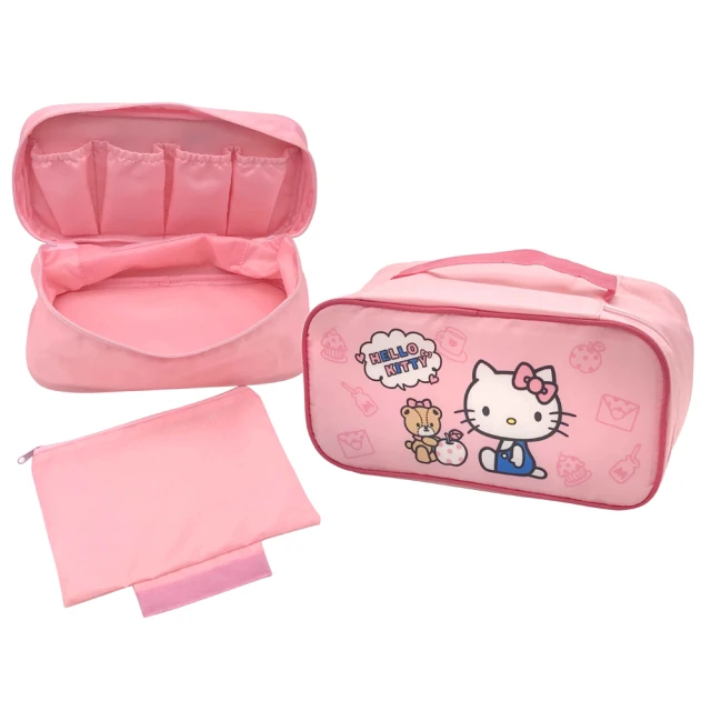 SANRIO 三麗鷗SANRIO 三麗鷗 Hello Kitty內著收納袋2件組(台灣正版授權)