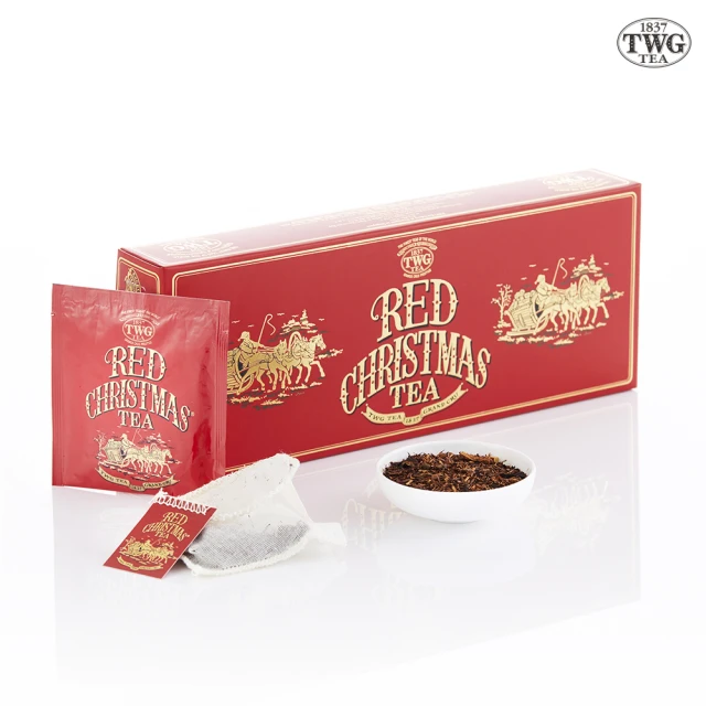 TWG Tea 手工純棉茶包 聖誕節慶茶 15包/盒(Red Christmas Tea; 南非國寶茶)