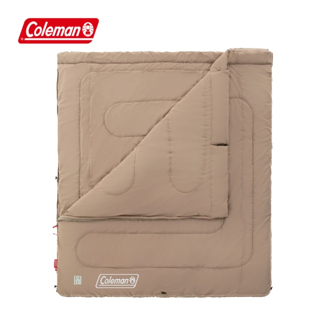 【Coleman】2 IN 1 家庭睡袋 / C10 灰咖啡 / CM-85658(睡袋 露營睡袋 雙人睡袋)