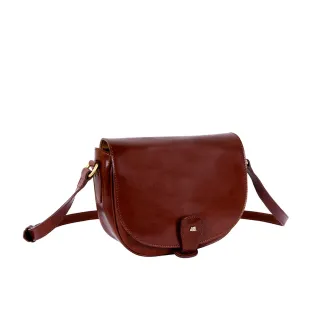 【SOBDEALL 沙伯迪澳】真皮馬鞍斜跨包