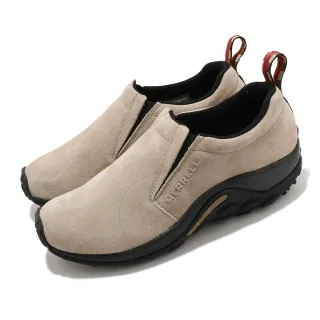 【MERRELL】休閒鞋 Jungle Moc 襪套 男鞋 麂皮 避震 淺褐 奶茶 黑(ML60801)