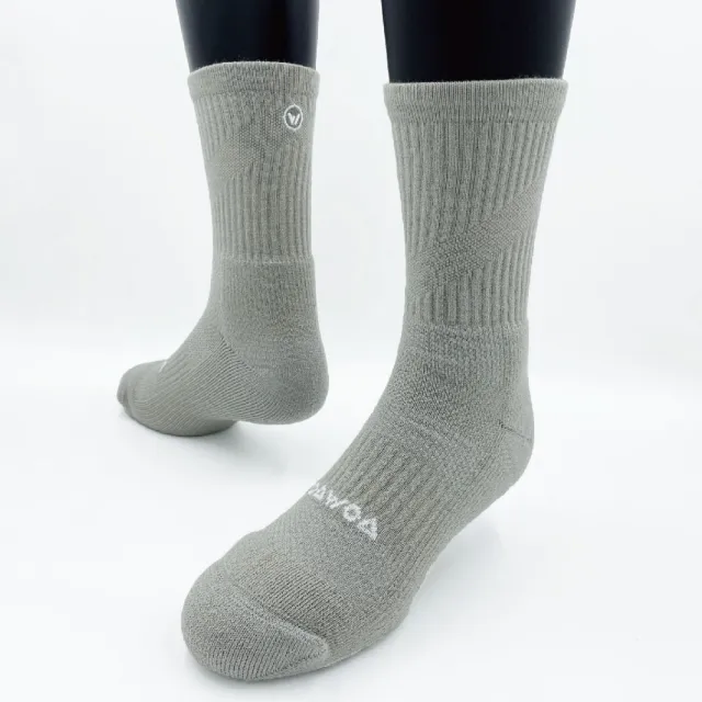 【WOAWOA】3入組 經典素色 極致速乾運動羊毛登山襪(羊毛襪 機能襪 美麗諾 除臭襪 長襪 運動 登山 12021420)