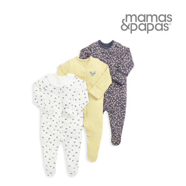 【Mamas & Papas】秋夜漿果-連身衣3件組(4種尺寸可選)