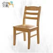 【文創集】凱萊原木紋實木餐椅(單張餐椅販售出貨)