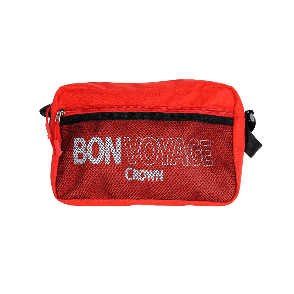 【CROWN 皇冠】BONVOYAGE 郵差包(側背/斜背/隨身包/防潑水)