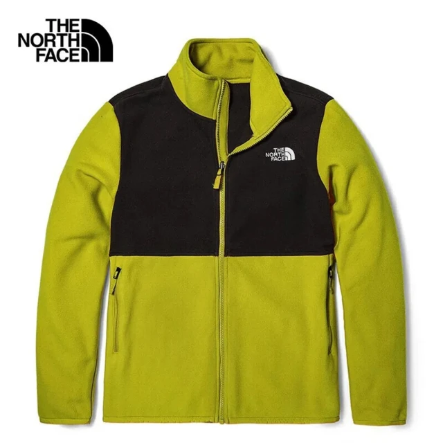 The North Face TNF 刷毛外套 M ALPINE POLARTEC 200 FZ JACKET - AP 男 綠黑(NF0A83O9KTI)