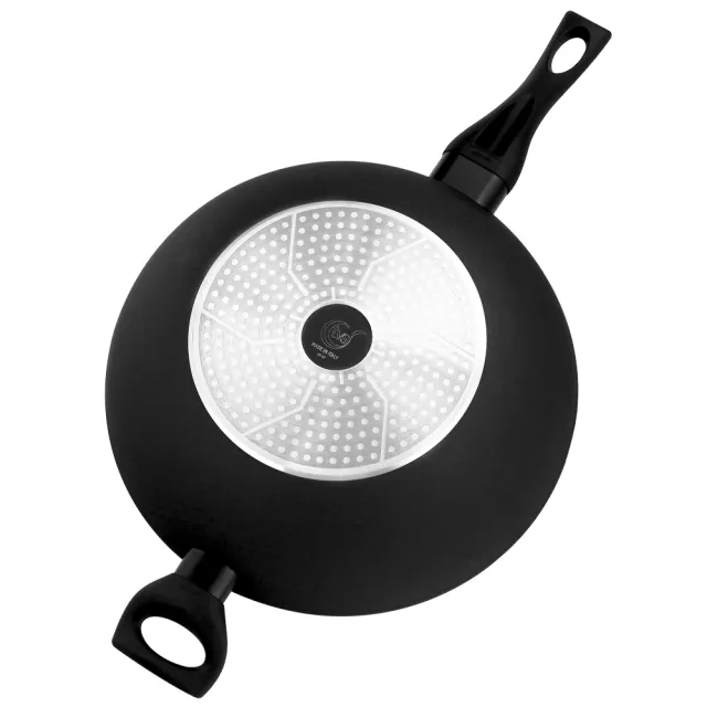 【義廚寶】義大利製維圖斯系列不沾鍋單耳鍋32cm(單鍋/電磁爐適用)